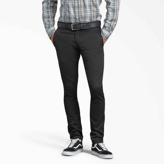 DICKIES SKINNY FIT WORK PANT - BLACK - Dead Bread