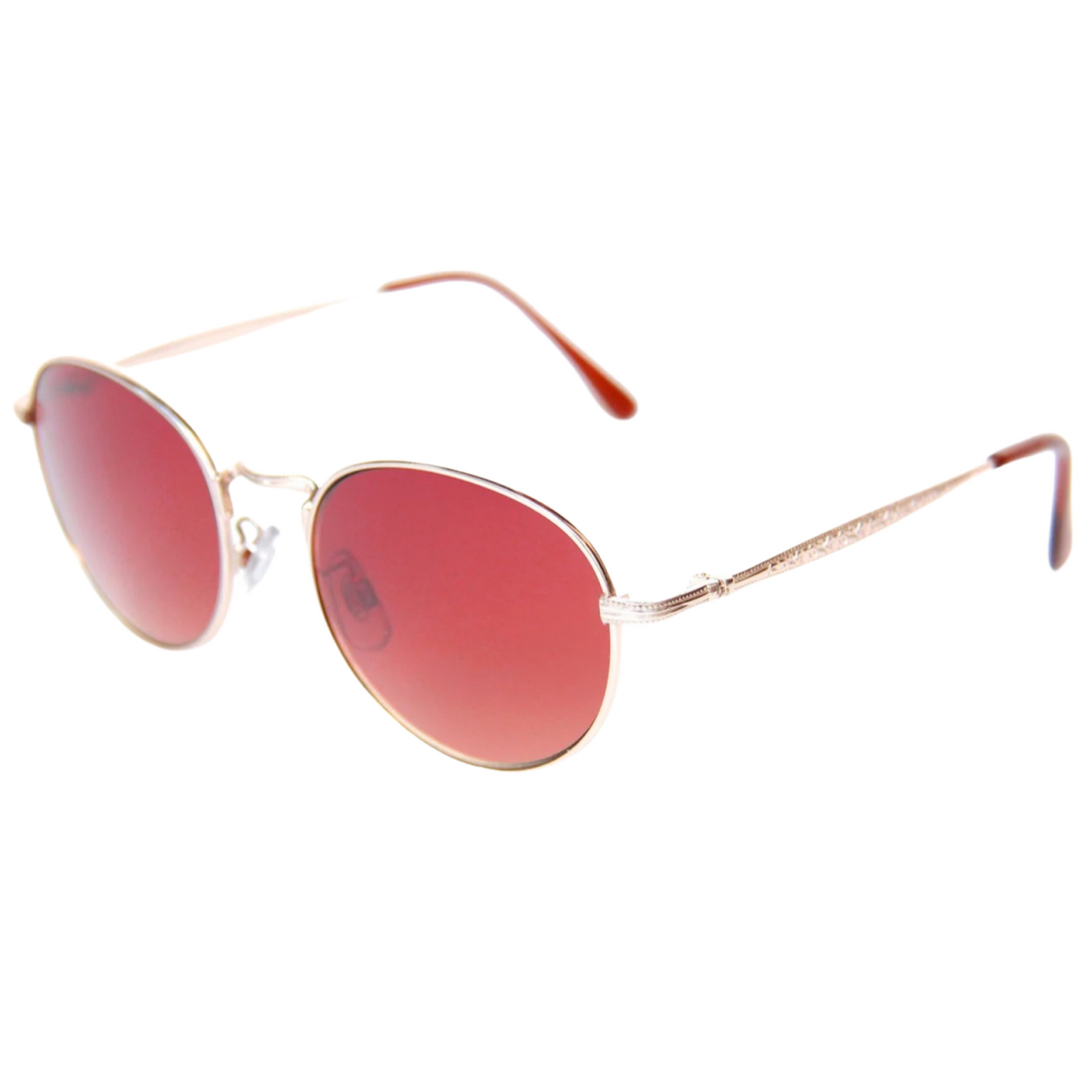 HAPPY HOUR HOLIDAZE SUNGLASSES - GOLD/RED - Dead Bread