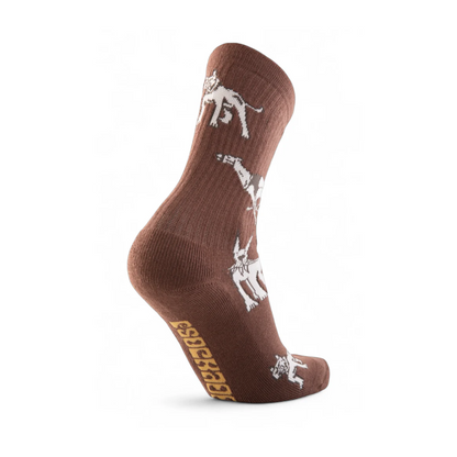 PSOCKADELIC DOG WORLD CREW SOCKS - Dead Bread