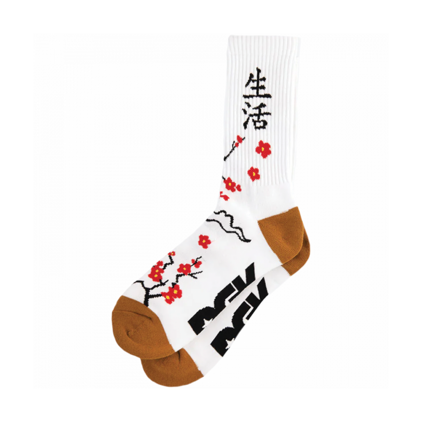 DGK PATIENCE CREW SOCKS - WHITE