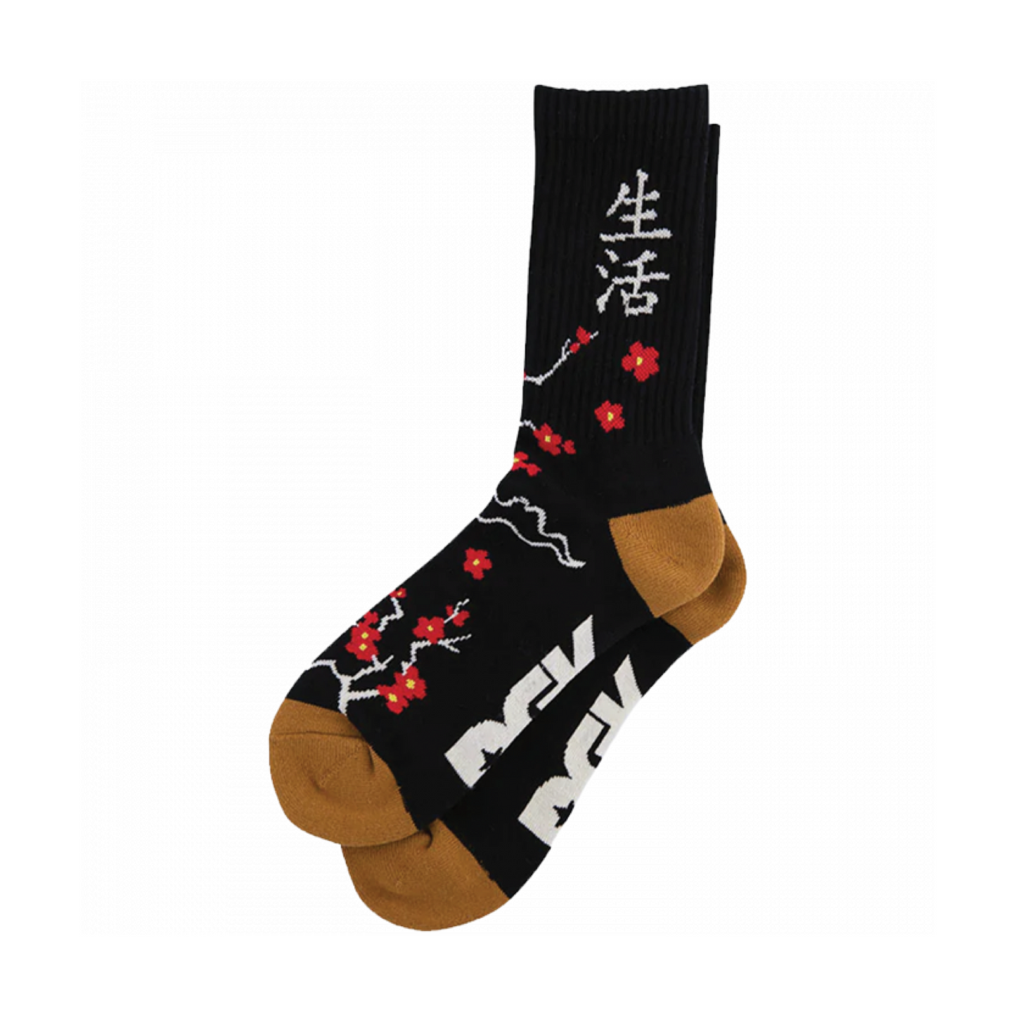 DGK PATIENCE CREW SOCKS - BLACK