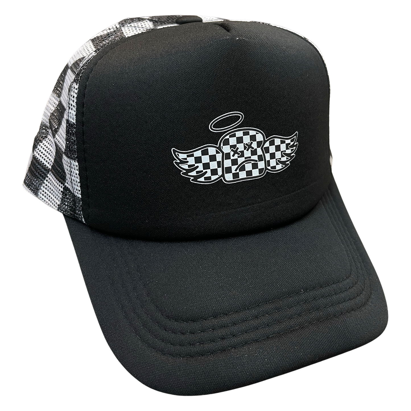 TOASTY FAF CAP - BLACK/WHITE CHECKERED