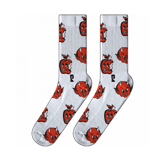 PSOCKADELIC EVIL APPLE CREW SOCKS - Dead Bread