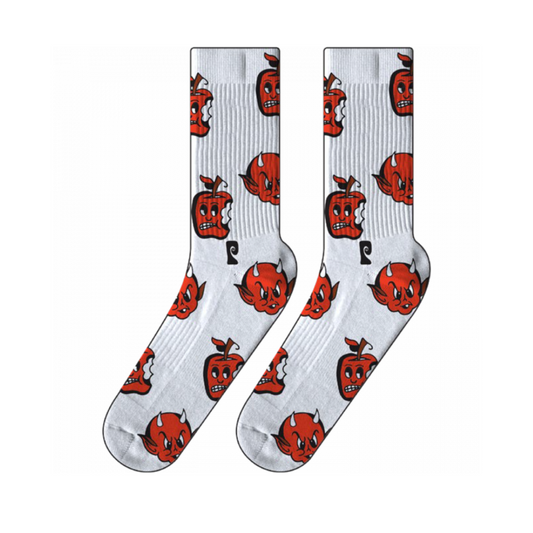 PSOCKADELIC EVIL APPLE CREW SOCKS