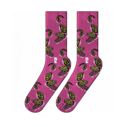 PSOCKADELIC CROC CREW SOCKS - Dead Bread