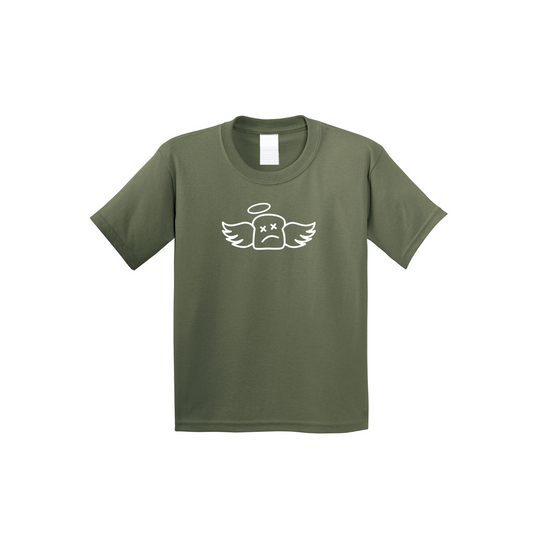 YOUTH BLOW UP TEE - MILITARY GREEN - Dead Bread