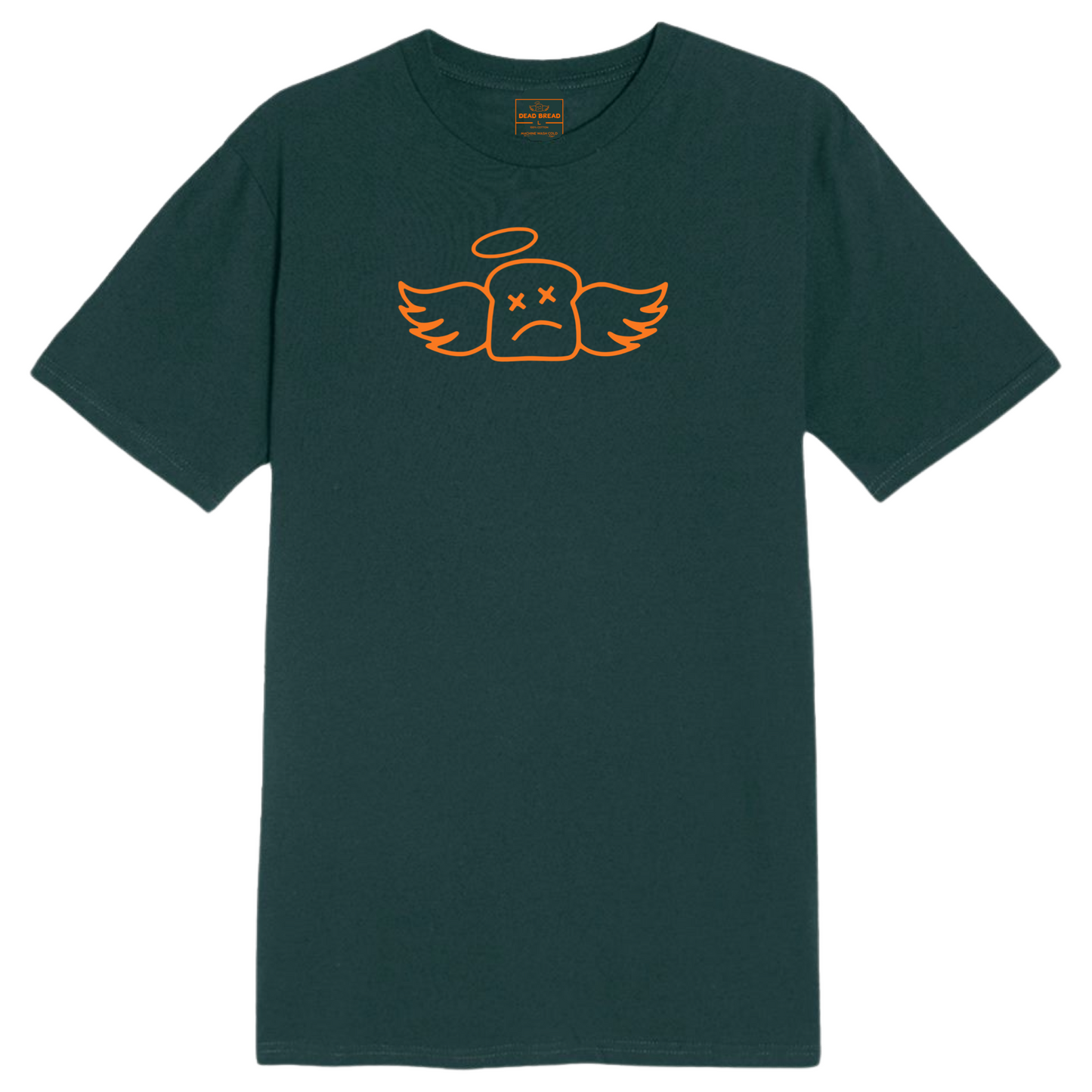 BLOW UP TEE - FOREST GREEN/ORANGE - Dead Bread