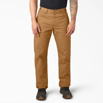 DICKIES RELAXED FIT HEAVYWEIGHT DUCK CARPENTER PANTS - BROWN - Dead Bread