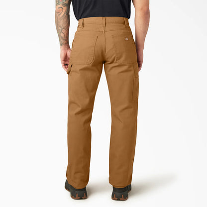 DICKIES RELAXED FIT HEAVYWEIGHT DUCK CARPENTER PANTS - BROWN - Dead Bread