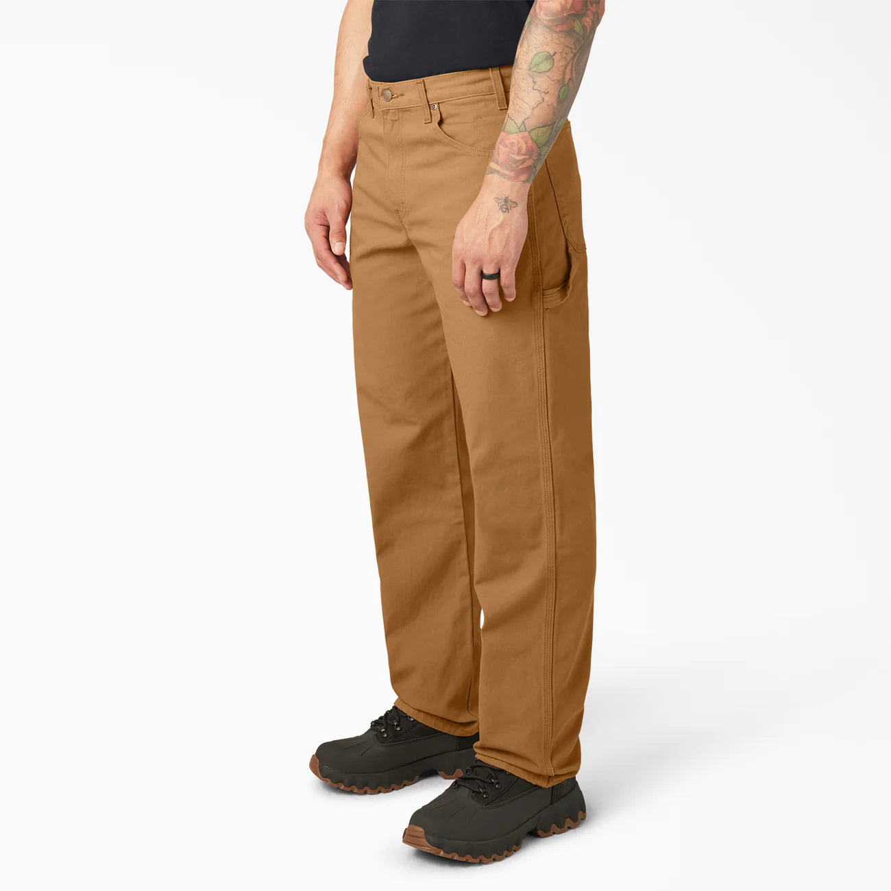 DICKIES RELAXED FIT HEAVYWEIGHT DUCK CARPENTER PANTS - BROWN - Dead Bread