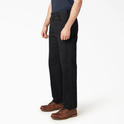 DICKIES RELAXED FIT  HEAVYWEIGHT DUCK CARPENTER PANTS - BLACK - Dead Bread
