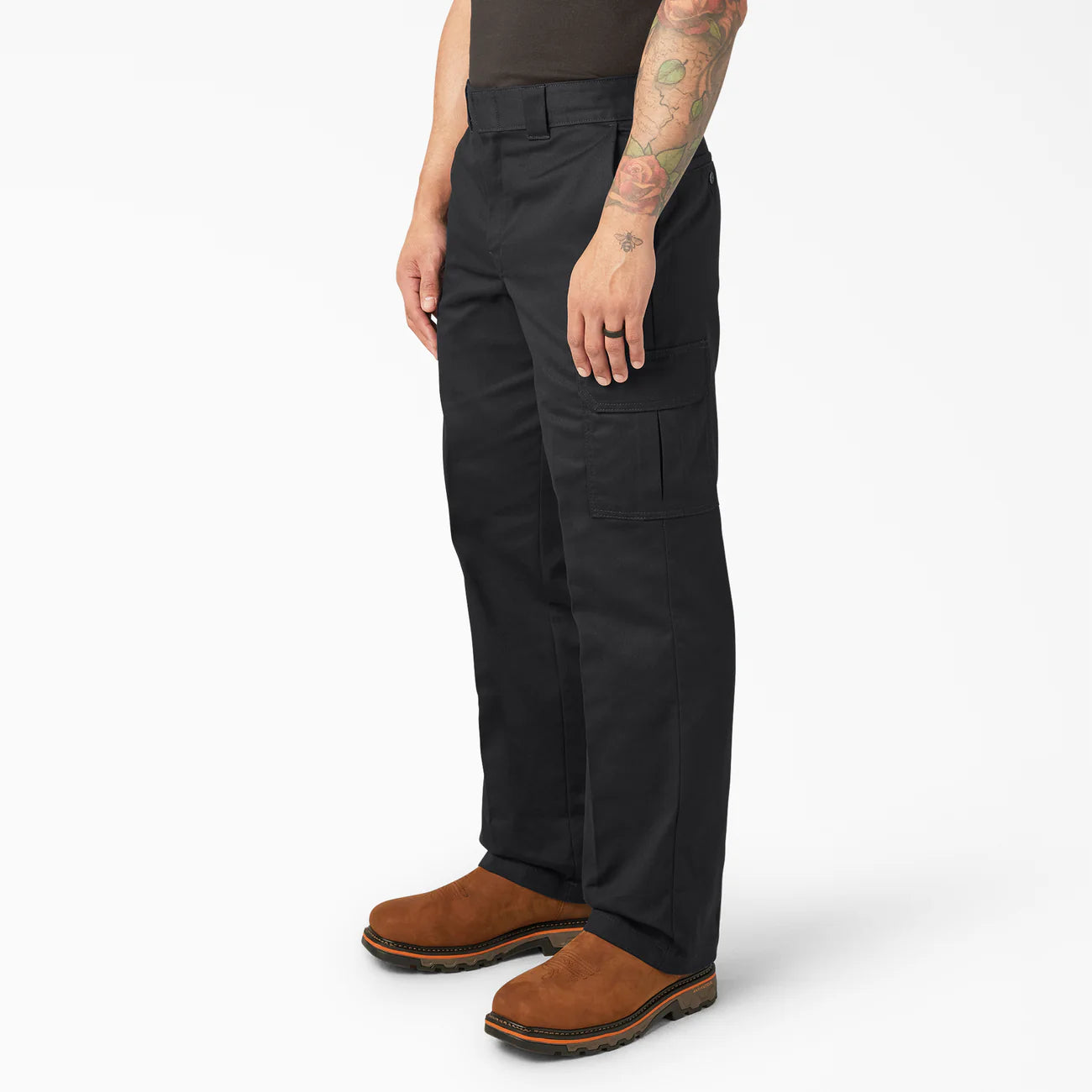 DICKIES RELAXED FIT CARGO PANTS - BLACK - Dead Bread