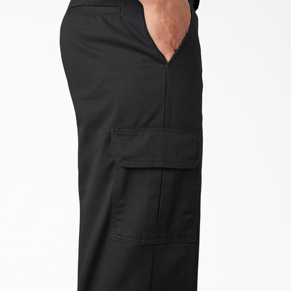 DICKIES RELAXED FIT CARGO PANTS - BLACK - Dead Bread