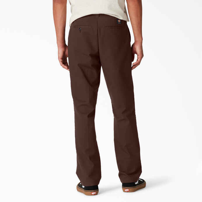 DICKIES SKATEBOARDING SLIM FIT TWILL PANTS - CHOCOLATE BROWN