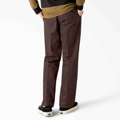 DICKIES SKATEBOARDING REGULAR FIT TWILL PANTS - CHOCOLATE BROWN