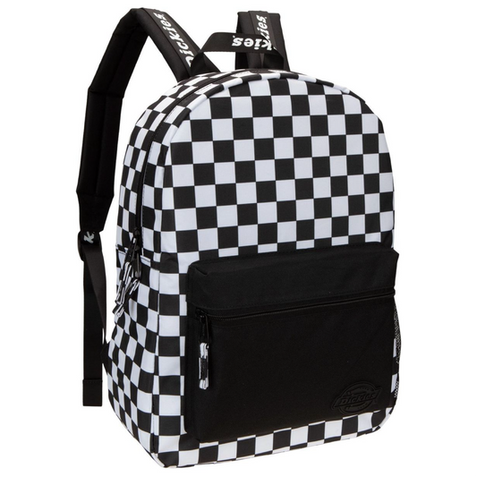 DICKIES CHECKER BACKPACK - BLACK/WHITE