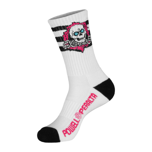 POWELL RIPPER RIP CREW SOCKS - PINK/BLACK/WHITE - Dead Bread