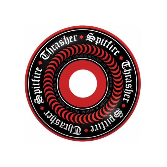 SPITFIRE THRASHER OATH FORMULA FOUR RADIAL FULL WHEELS 58MM - RED - Dead Bread