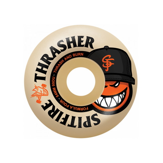 SPITFIRE THRASHER THE CITY FORMULA FOUR RADIAL FULL WHEELS 54MM - NATURAL - Dead Bread