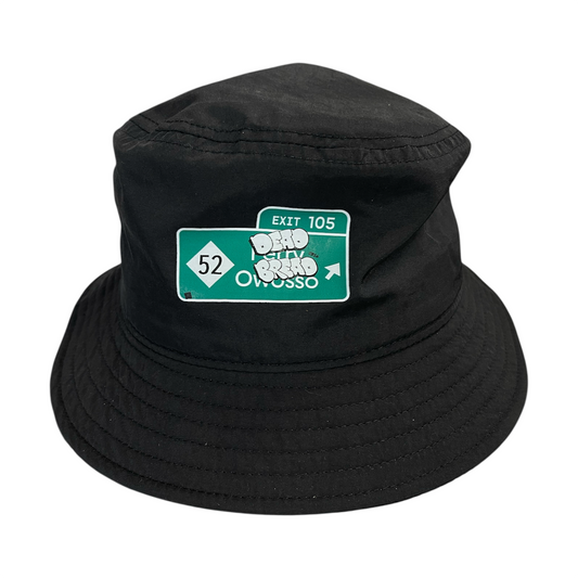 105 NYLON BUCKET HAT - BLACK