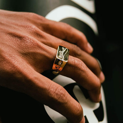 Skateboard Ring – Custom Engraving Available (Gold)