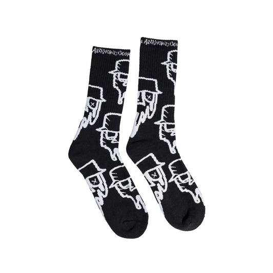 AIKIG DRIP LOGO CREW SOCKS