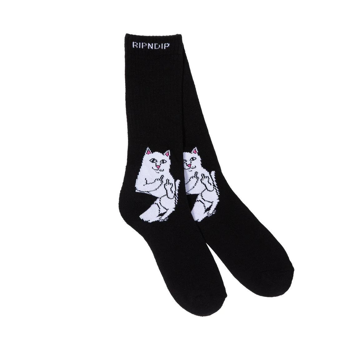 RIP N DIP LORD NERMAL CREW SOCKS - BLACK