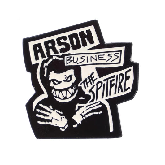 SPITFIRE ARSON BUSINESS LAPEL PIN - Dead Bread